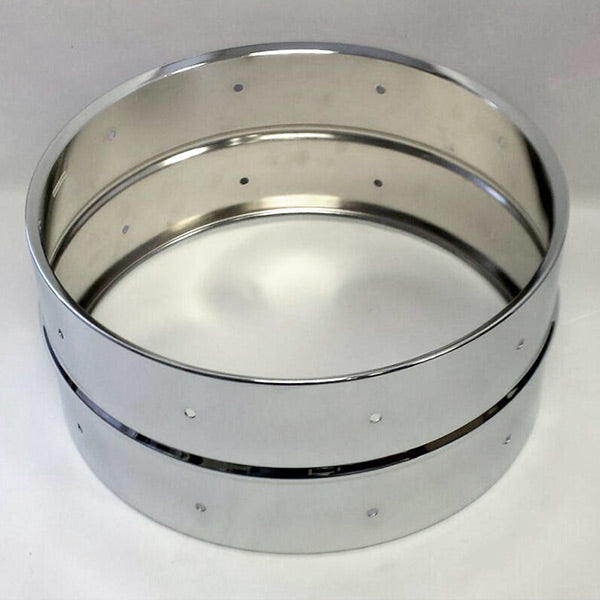 Chrome over Steel Shell Drilled 10 lug - 5 x 14